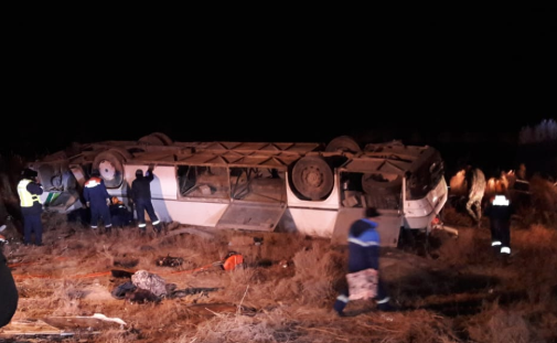 Тело еще одного погибшего обнаружили на месте ДТП с автобусом на трассе Кызылорда – Кумколь