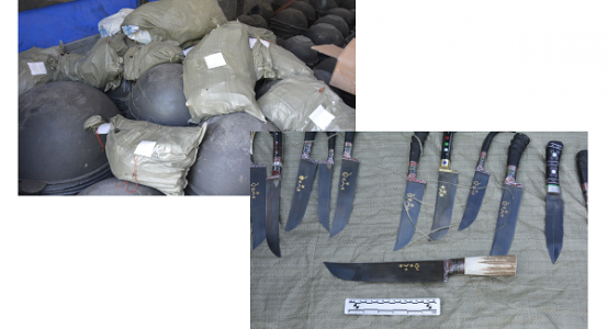 Citizen of Russian attempted to smuggle six bags with knifes to Kazakhstan