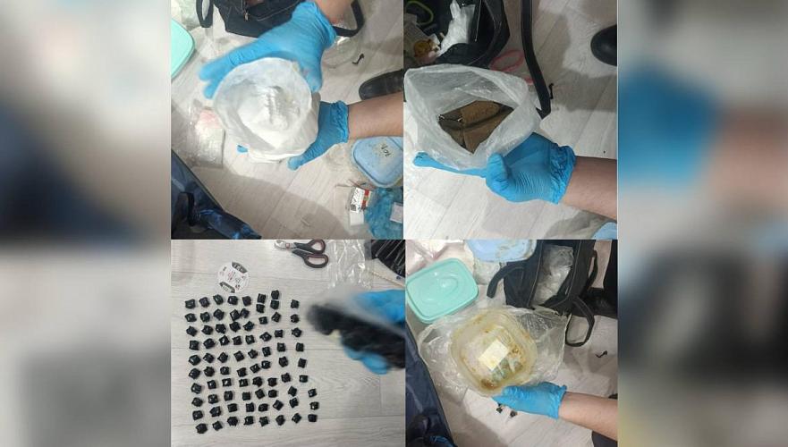 Cocaine and other drugs worth T100 million seized in Astana