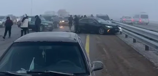 Massive accident occurred on the Almaty - Ust-Kamenogorsk highway