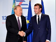 Назарбаев алғаш рет Франция басшысы Макронмен екіжақты қарым-қатынас мәселесін талқылады  