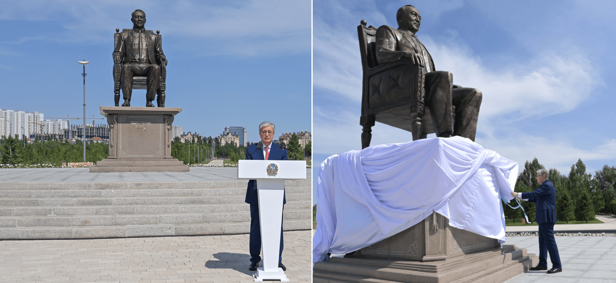 памятники назарбаеву в казахстане