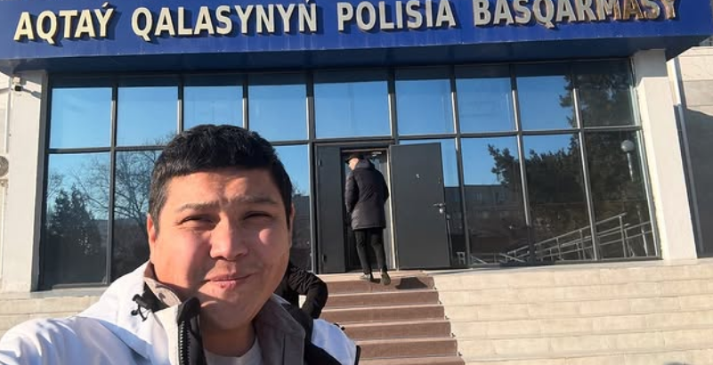 Azamat Sarsenbayev, who filmed plane crash site, arrested for 10 days in Aktau