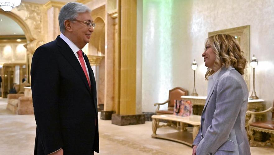 Tokayev met with Italian Prime Minister Giorgia Meloni