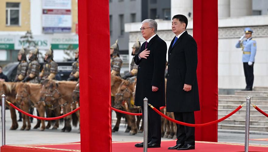 Mongolia hosts official welcoming ceremony for Tokayev