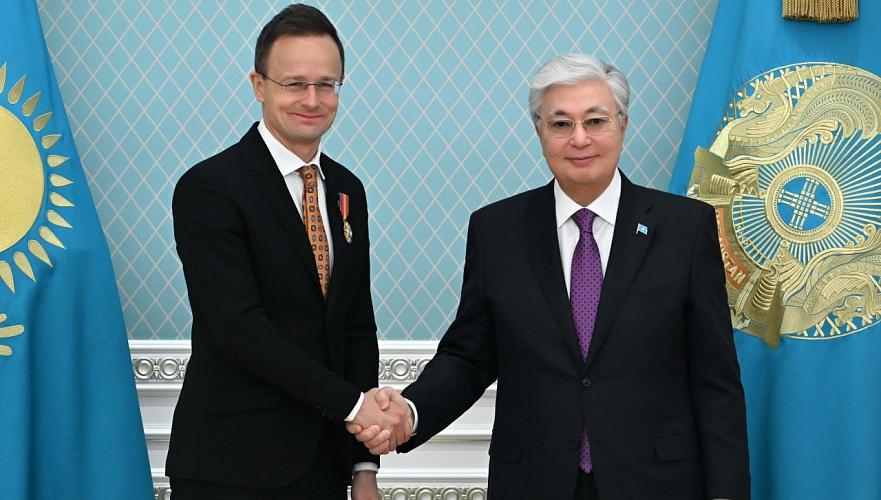 Tokayev received Minister of Foreign Economic Relations and Foreign Affairs of Hungary