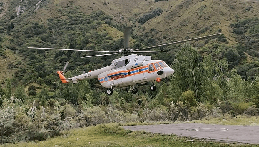 Полиция возобновила вертолетное патрулирование Алматы