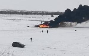 Один человек погиб и двое пострадали при крушении вертолета в Актюбинской области