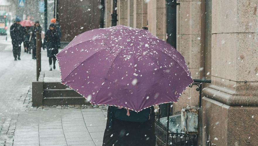 Погода без осадков ожидается в понедельник в Астане, в Алматы и Шымкенте дождь со снегом