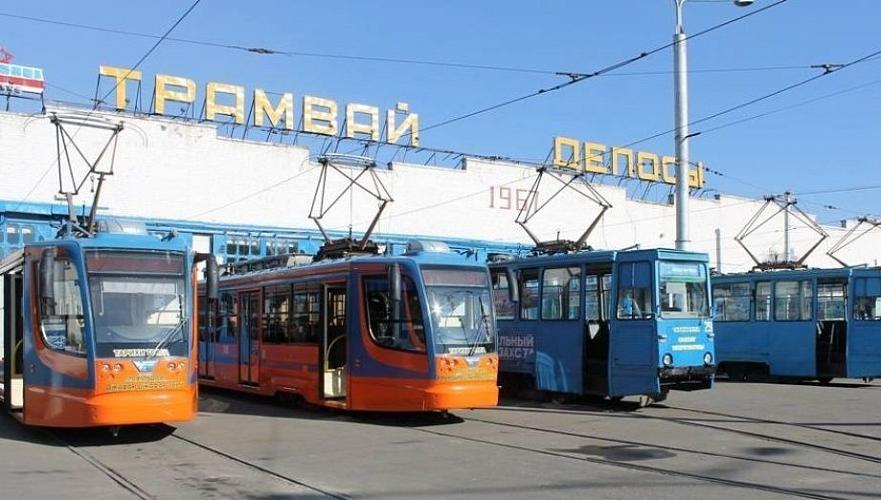 Трамвай загорелся в Павлодаре 