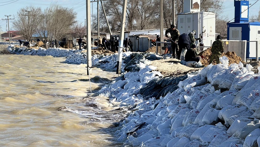 5 млн мешков уложено для защиты от паводков в Атырауской области 