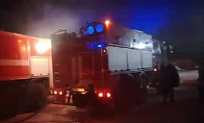 Пожар произошел на рынке в Астане