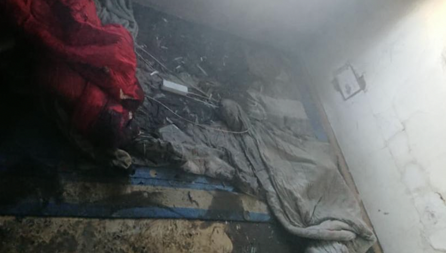Мать с ребенком погибли во время пожара в Костанайской области